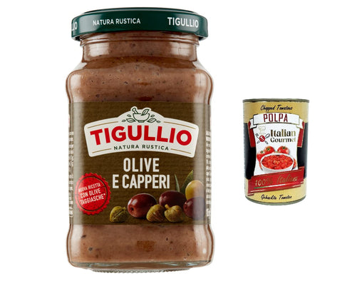 Star Pesto 6x Star Tigullio GranPesto Pesto Olive e Capperi mit Oliven und Kapern 185 g Sauce Soße + Italian gourmet polpa 400g 8000050024638