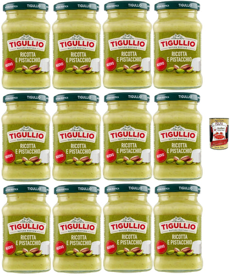 Star Pesto Star Tigullio GranPesto Pesto Ricotta e pistacchio, pesto mit Ricotta und Pistazien 12x 185 g Sauce Soße + Italian gourmet polpa 400g 8000050028292