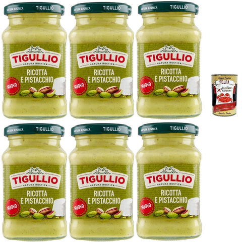 Star Pesto Star Tigullio GranPesto Pesto Ricotta e pistacchio, pesto mit Ricotta und Pistazien 6x 185 g Sauce Soße + Italian gourmet polpa 400g 8000050028292