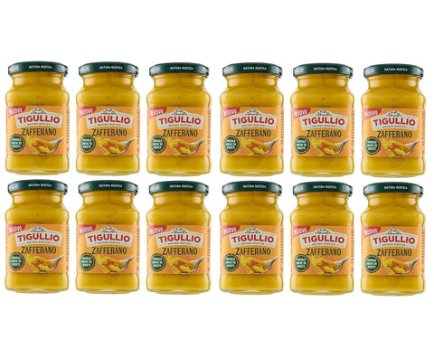 Star Pesto Tigullio Pesto Zafferano 12x190g – Cremige Sauce mit Safran, ohne Gluten – Italienischer Geschmack für Pasta & mehr