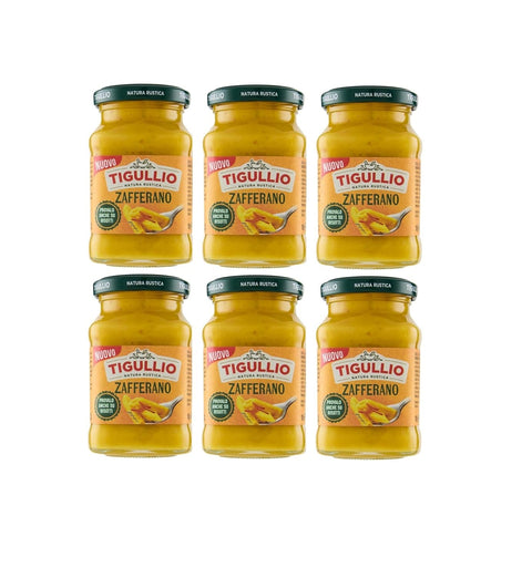 Star Pesto Tigullio Pesto Zafferano 6x190g – Cremige Sauce mit Safran, ohne Gluten – Italienischer Geschmack für Pasta & mehr
