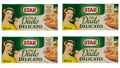 Star StarIl Mio Dado Delicato Bouillon Würfel, zarter Geschmack,, pro Würfel 1x10g Original italienisch Pflege