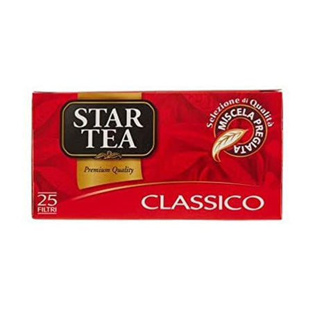 Star Schwarztee Star the Classico tè tea box 25 Teebeutel 37,5 g Italienisch tea Schwarztee Original 8000050013427