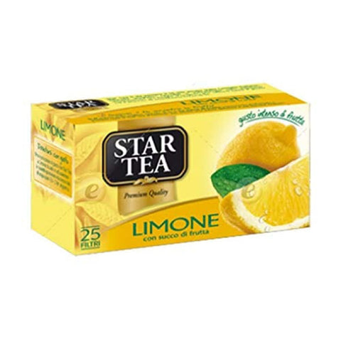 Star Schwarztee Star The Limone tè tea box 25 Teebeutel Zitrone Schwarztee 37,5g italienisch Original 8000050451502