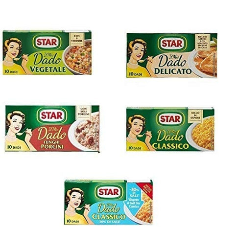 Star Suppen & Eintöpfe Testpaket Star dado brodo Suppenwürfel Brühe Nuss ( 5 x 10pz ) 8000050009604
