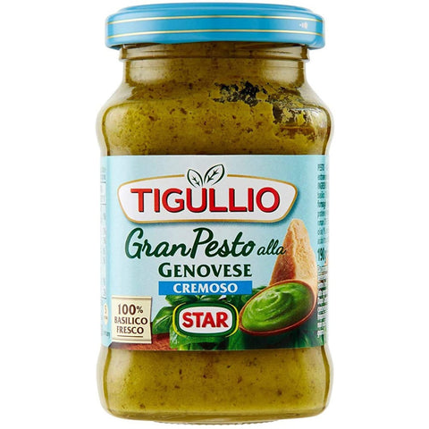 Star Tigullio Pesto Star Tigullio GranPesto Cremoso Pesto alla Genovese mit Basilikum Sauce 190 g 3x italienisch Original