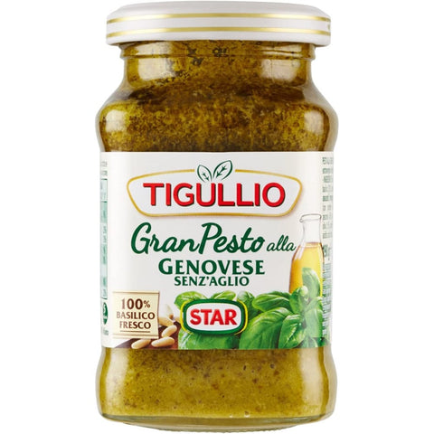 Star Tigullio Pesto Star Tigullio GranPesto Pesto alla Genovese senz'aglio mit Basilikum ohne Knoblauch 190 g italienisch Original