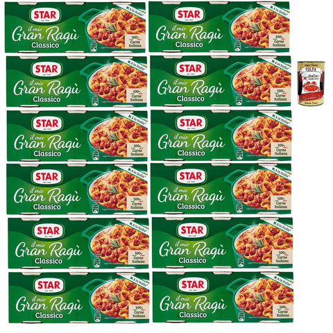 Star Il Mio Gran Ragù Classico, N.1 in Italien, tomatensauce 12x (3x 100 g) sauce Tomatensuppe, Fleisch und Tomatensauce italienisch Original