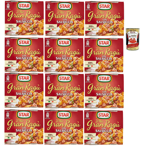 Star Il Mio Gran Ragù con Salsiccia tomatensauce sauce mit italienischer Wurst Tomatensuppe Pastasauce 24x 180 g italienisch Original