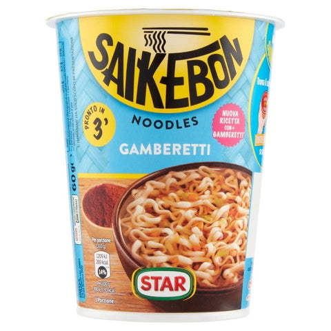 Star Yakisoba Star Saikebon Noodles Gamberetti Garnelen-Nudeln Instantnudeln 60g Japanisches Gericht Bestehend aus Nudeln 8000050021620