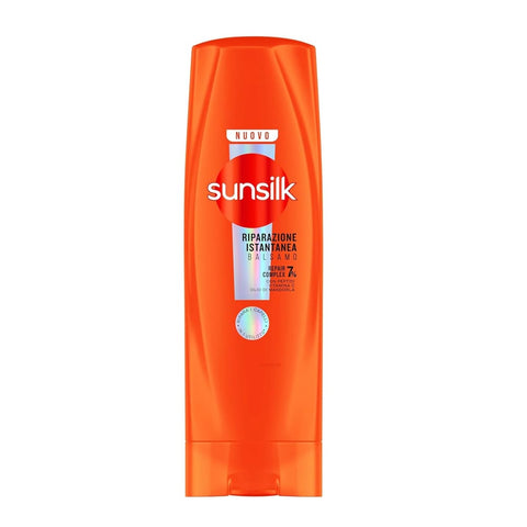 3x Sunsilk, Balsamo Riparazione Istantanea Reparierende Spülung ab der ersten Anwendung* für geschädigtes Haar, Formel angereichert mit 7 % Reparaturkomplex mit Peptiden, Vitamin C und Mandelöl, 200 ml