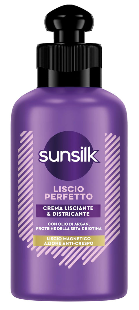 Sunsilk Glättungscremes Sunsilk Perfekte Glatte Entwirrungscreme, 200ml, für Welliges und Glattes Haar, Anti-Frizz, Leave-In Haar-Conditioner 8720182544001