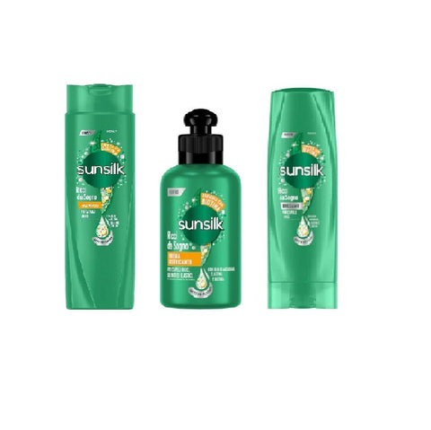 Sunsilk shampoo SUNSILK Set Shampoo + balsamo + crema districante Ricci Da Sogno Lockige haare