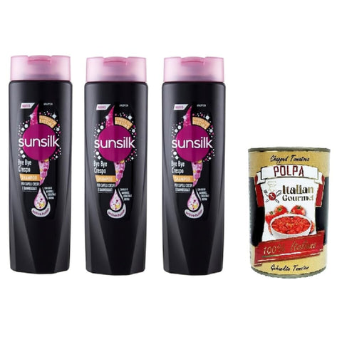 Sunsilk Shampoos Sunsilk bye bye crespo shampoo per capelli crespi e danneggiati Bye Bye Frizzy Shampoo für krauses und strapaziertes Haar 3x250 ml italienisch Original 8720182541307