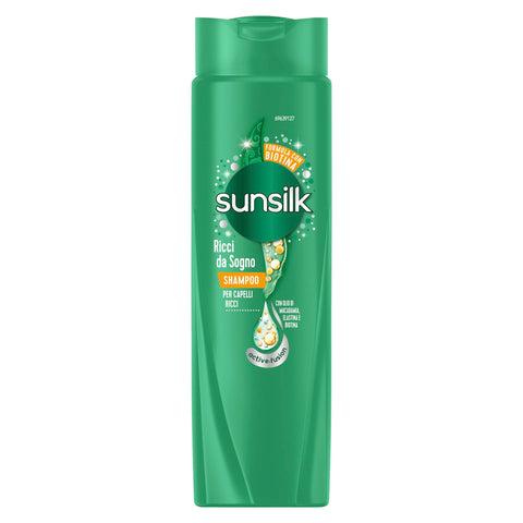 Sunsilk Traumlocken Shampoo, Shampoo für definierte und elastische Locken, Active Fusion Formel, angereichert mit Macadamia Öl, Elastin und Biotin für sichtbar gesundes Haar, 250 ml italienisch Original