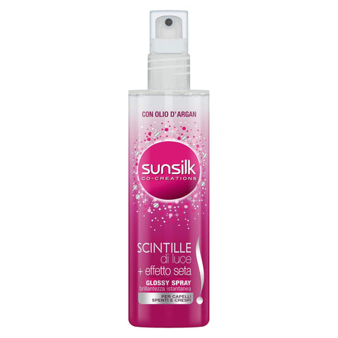 Sunsilk Sprays Sunsilk, Acquaspray Lichtfunken, Glossy Spray für sofortigen Glanz, entwirrt das Haar mit Arganöl, wirkt Kräuselung entgegen, verleiht Glanz für glänzendes Haar, 6 Stück à 200 ml 8710447423219