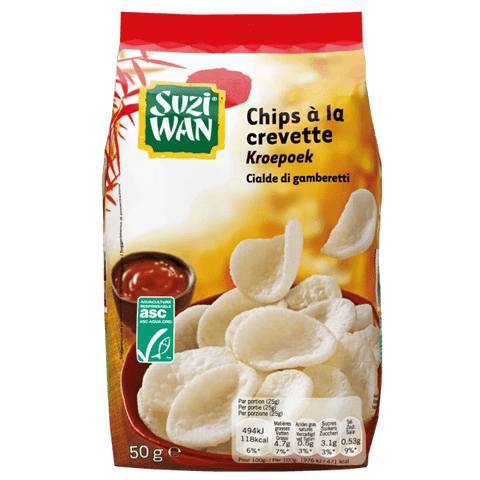 Suzi Wan Chips Suzi Wan Cialde di Gamberetti da 50gr Garnelenschoten von 50gr 4002359014895