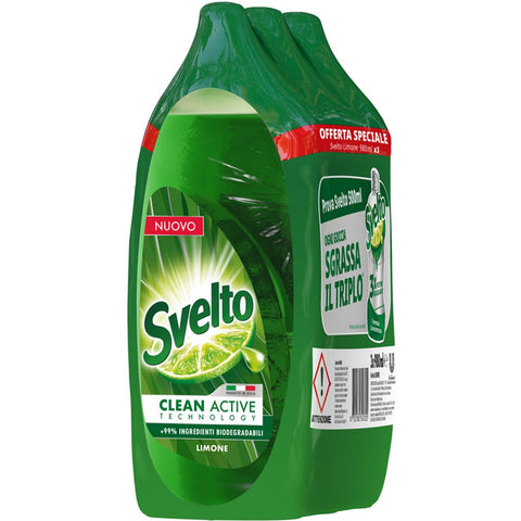 Svelto Geschirrspülmittel Zitrone 980 mlx3, 2940 ml Original italienisch