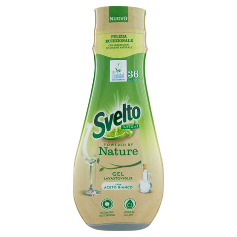 Svelto Ecolabel Spülmaschinengel mit Essig, Sparpackung, 216 Waschgänge Original italienisch