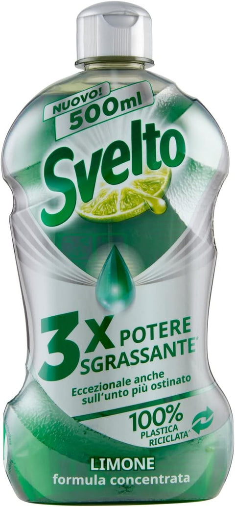 Svelto Waschmittel Svelto limone Concentrato detersivo piatti Lemon Konzentriertes Geschirrspülmittel 500 ml 8720182384041