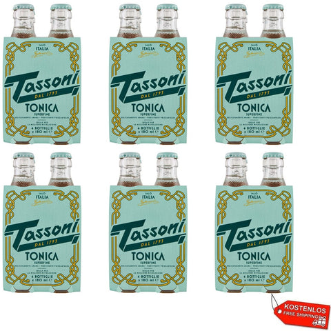 Tassoni Aperitif Tassoni Tonica Superfine con Aroma Naturale di Cedro Kohlensäurehaltiges  Tonic Water ( 24 x 18cl ) 8005613000012