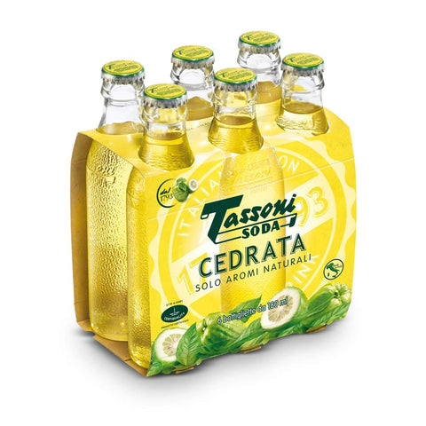 Tassoni Cedrata soda con solo aromi naturali confezione da 24 bottiglie da 180 milliliter 1 Stk Original italienisch Getränk