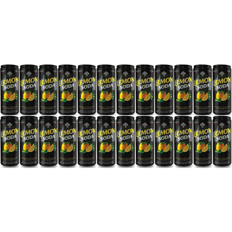 TERME DI CRODO 24 Dosen a 0,33L Lemon Soda Lemonsoda aus italienischen Zitronen a 330ml mit Fruchtfleisch inc.6,00€ EINWEG (ohne Pfand) Original italienisch