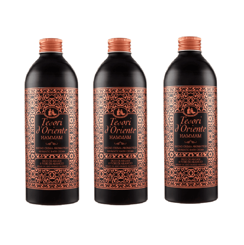 Tesori d'Oriente Duschgel 3x Tesori D'Oriente Bagnocrema HAMMAM Badecreme 500ml 8008970005591