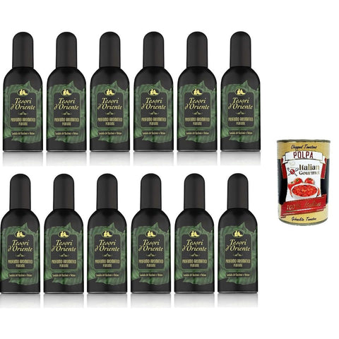 Tesori d'oriente Kaschmir-Sandelholz- und Vetiver-Parfüm Aromatic Parfüm EdT Eau de Toilette 100 ml 12x italienisch Original Pastasauce + kostenlos Polpa 400 g