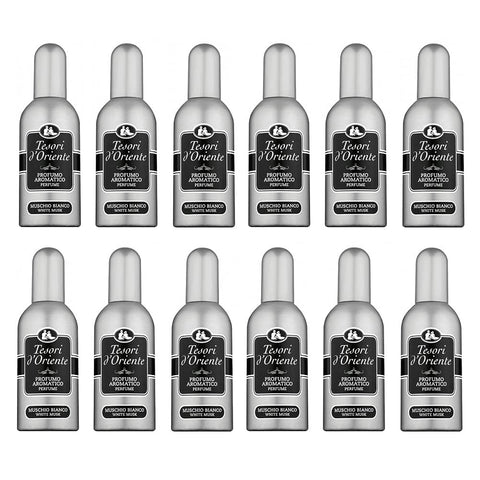 Tesori d'Oriente Profumo EDT Düfte Muschio Bianco Parfüm Weißer Moschus Eau de Toilette 12x100ml Original italienisch Pflege