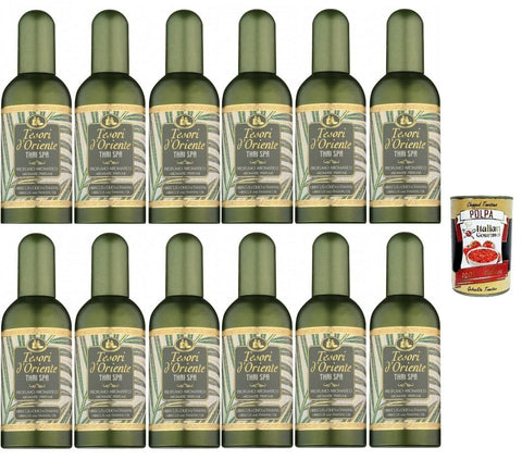 Tesori d'oriente Eau de Toilette 12x Tesori d'Oriente THAI SPA Aromatic Parfüm EdT 100ml Eau de Toilette + Italian Gourmet Polpa 400 g 8008970048604
