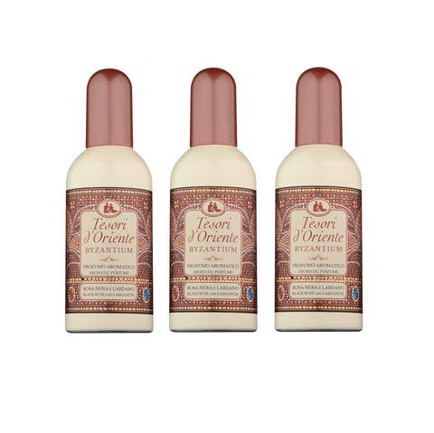 Tesori d'Oriente EDT Byzantium Rosa Nera e Labdano Parfüm Schwarze Rose und Labdanum Eau de Toilette 3x100ml Original italienisch Pflege