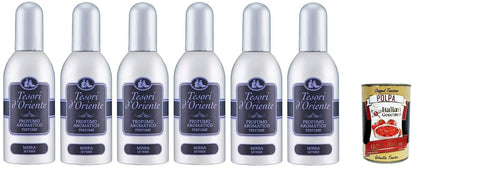 Tesori d'oriente Eau de Toilette 6x Tesori d'Oriente Mirra Myrrhe Aromatic Parfüm EdT 100ml Eau de Toilette + Italian Gourmet Polpa 400 g 8008970000220