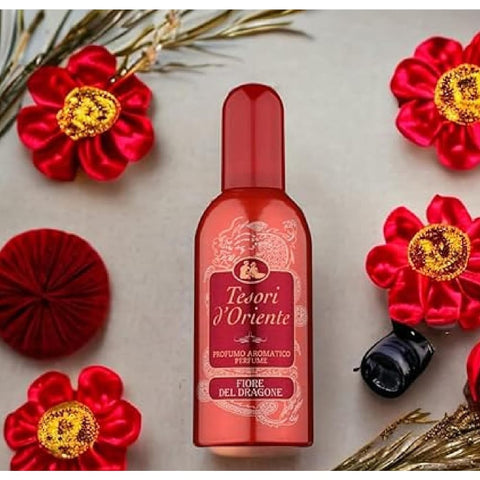 Tesori d'oriente Eau de Toilette Tesori d'oriente Fiore del Dragone fruchtig aromatischer Duft 3x100ml italienisch Original 8008970008769