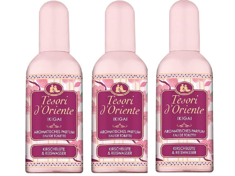 Tesori d'oriente Eau de Toilette Tesori D'oriente Ikigai 100ml, parfum floral aromatique 3x100ml 8008970060705