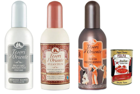 Tesori d'oriente Eau de Toilette Tesori d´Oriente Testpaket Aromatic Parfum Eau de Toilette EDT 3x 100 ml + Italian Gourmet polpa 400g 8008970045573