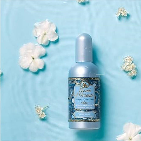 Tesori d'oriente Eau de Toilette Tesori d'oriente Thalasso Therapy Meeresduft Noten von Bergamotte Lavendel Patchouli und weißem Moschus 3x100 ml + 100ml italienisch Original 8008970050393