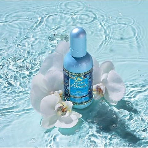 Tesori d'oriente Eau de Toilette Tesori d'oriente Thalasso Therapy Meeresduft Noten von Bergamotte Lavendel Patchouli und weißem Moschus 3x100 ml + 100ml italienisch Original 8008970050393