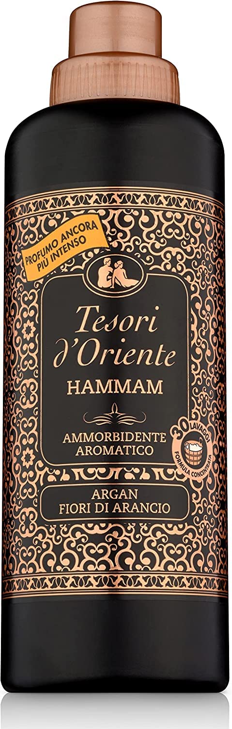 Tesori d'Oriente Arganöl orange Blumen Hammam Weichspüler aromatischer 3x750ml Original italienisch Haushalt