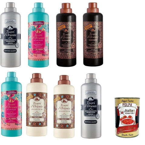 Tesori d'oriente Ammorbidenti, Weichspüler, Fabric Softener Muschio Bianco Ayurveda Hammam Byzanthium 8x750ml Original italienisch Haushalt