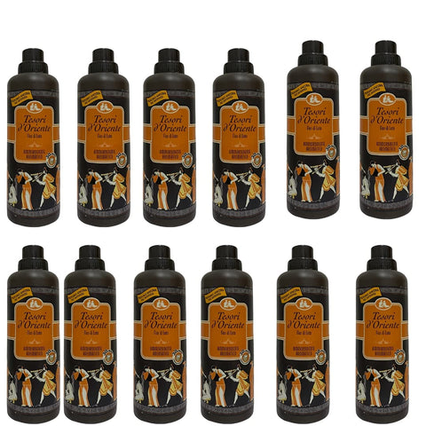 Tesori d'Oriente Flüssiger Weichspüler TESORI D'ORIENTE Weichspüler-Konzentrat für Waschmaschine, Lotus, 12 Stück, 750 ml 8058615090413