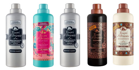 Tesori D'oriente TESTPAKET 5 x 750 ml Weichspüler Flüssiger Weichspüler italienisch Original
