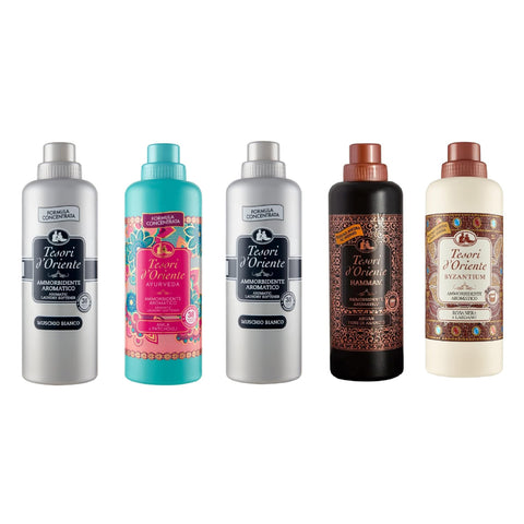 Tesori D'oriente TESTPAKET 5 x 750 ml Weichspüler Flüssiger Weichspüler italienisch Original