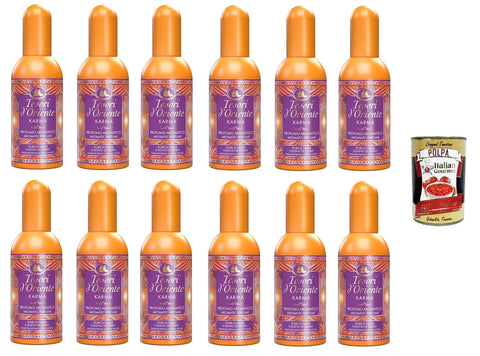 Tesori d'oriente Karma Aromatischer Duft mit Nashi Blume und Zedernholz 12x 100 ml italienisch Original