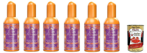 Tesori d'oriente Karma Aromatischer Duft mit Nashi Blume und Zedernholz 6x 100 ml italienisch Original