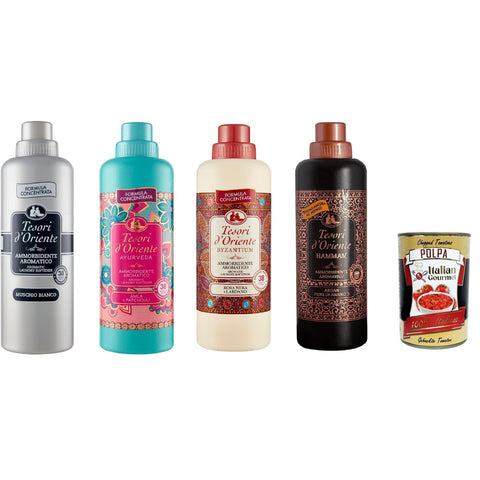 Tesori D'oriente Testpaket weichspüler softener Muschio Bianco byzantium Ayurveda Hammam 4x 750 ml italienisch Original