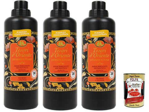 Tesori d'oriente Japanese Rituals konzentrierter Waschmaschine Weichspüler aus den süßen Noten von Bergamotto und 3x 760 ml italienisch Original