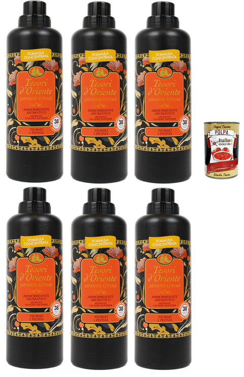 Tesori d'oriente Japanese Rituals konzentrierter Waschmaschine Weichspüler aus den süßen Noten von Bergamotto und 6x 760 ml italienisch Original