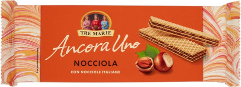 Tre Marie Ancora Uno Wafer Nocciola Waffeln mit Haselnusscreme Produkt erhalten von Piemont Haselnuss IGP 175 g 12x italienisch Original Kekse