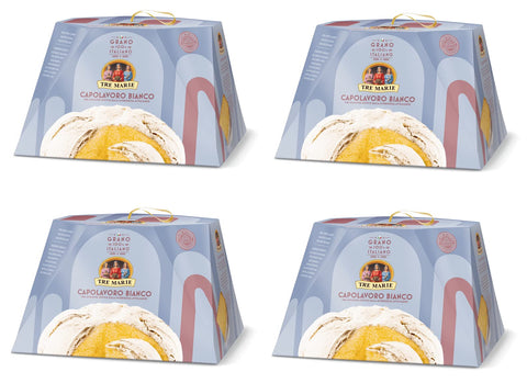 Tre Marie Kategorien 4x Tre Marie Capolavoro Bianco Weicher Weihnachtskuchen mit Puderzucker 750g 8004205037528
